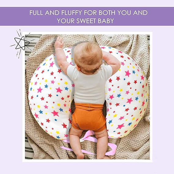 VParents Feeding Pillow, Breast Feeding Pillows Vacuum Packed Cotton Nursing Pillow and Positioner, Breastfeeding, Bottle Feeding, Baby Support Joy