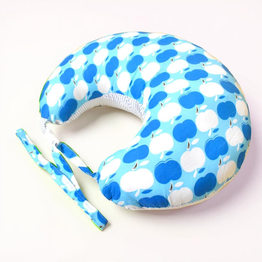 VParents Cheeky Cheeky Multipurpose Baby Feeding Nursing Cum Maternity Pillow for New Born (Blue)