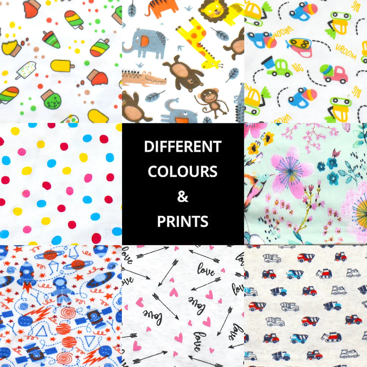 VParents Cotton New Born Baby Boy's & Baby Girls jabla -Multicolour