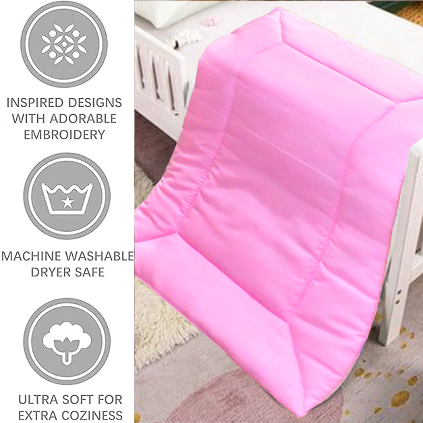 Vparents Preemiee New Born Baby Godadi Soft Cotton Baby godi Godari|Baby Bed|Crib Sheet|bedding set VParents