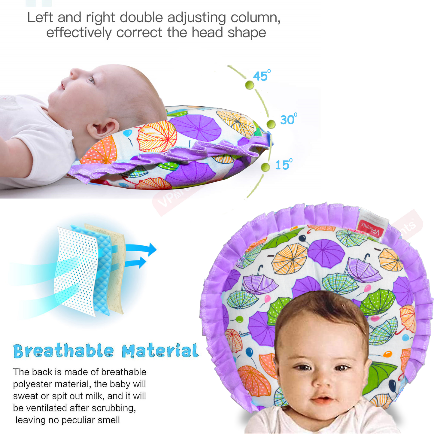 newborn head support pillow
