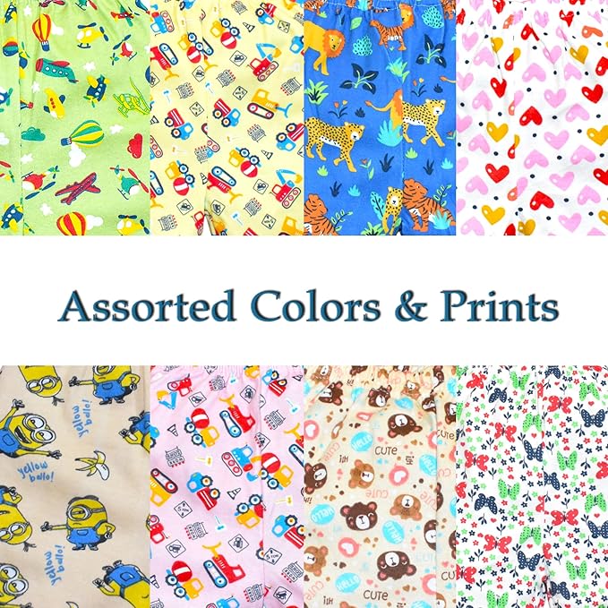 VParents cotton Infant Boys & Girls baby Shorts Printed Set of 3 - Multi-Coloured -Assorted Design (0- 6 months)
