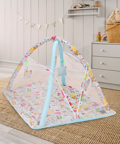 VParents Perry Baby Bedding Set/Baby Bedding Mattress Set with Mosquito Net/Baby Bed Set and Baby Play Gym with Mosquito Net