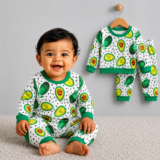VParents  100% cotton Baby and Kids Cotton Printed  Nightwear