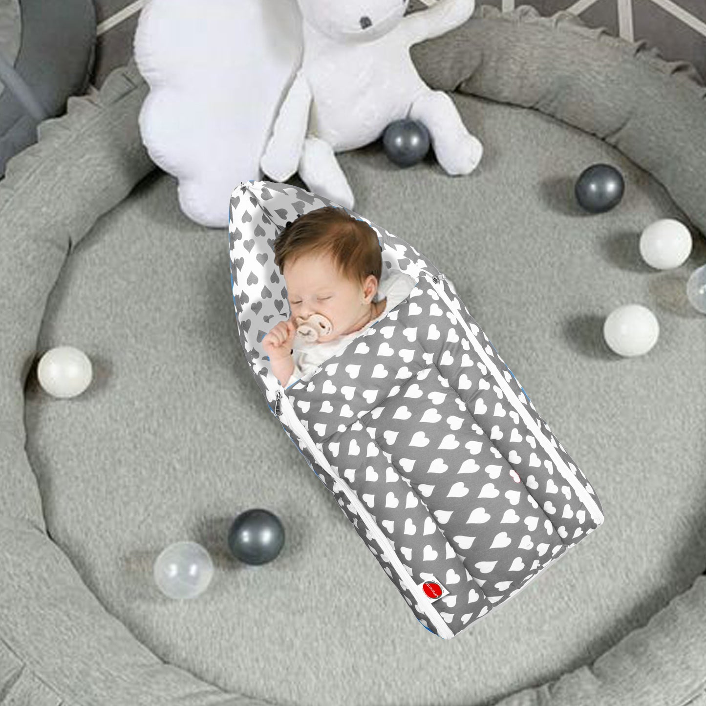 VParents Rosy Baby Bedding Set with Pillow and Sleeping Bag Combo