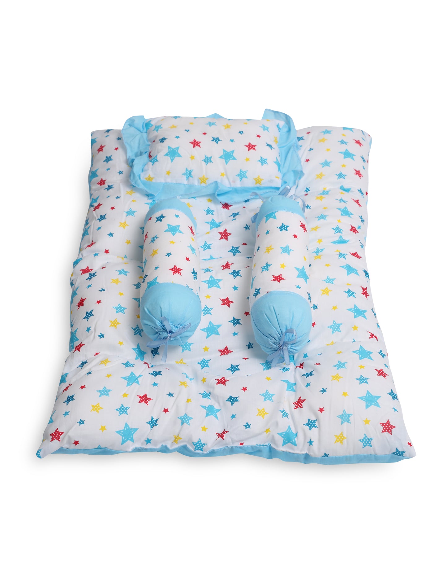 VParents Joy Baby 4 Piece Bedding Set with Pillow and Bolsters
