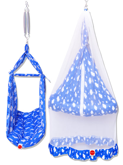 VParents Sunny Baby Swing Cradle with Mosquito net and Spring