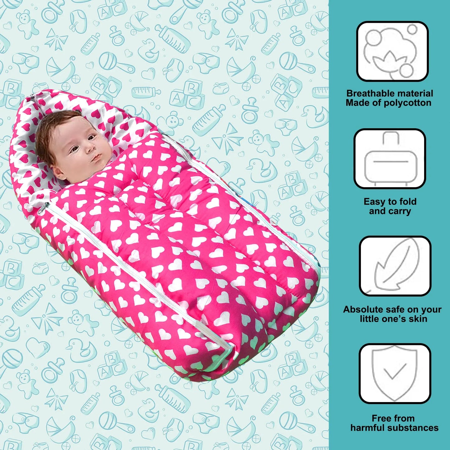 Rosy Baby Sleeping Cum Carrying Bag