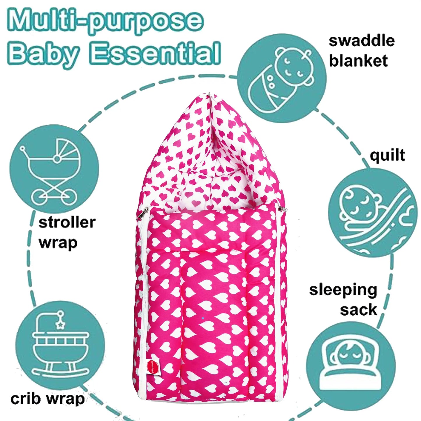 Rosy Baby Sleeping Cum Carrying Bag