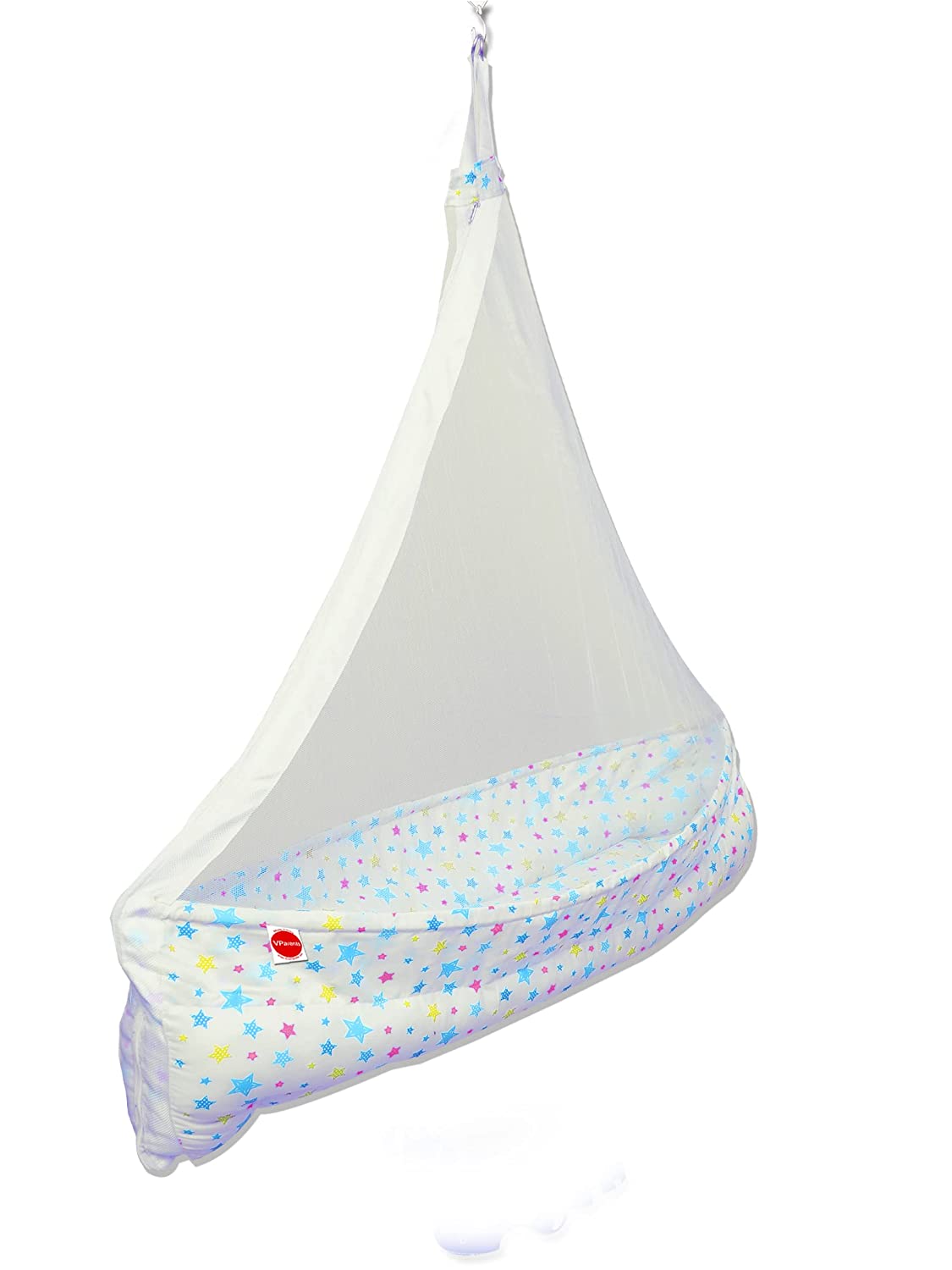 VParents Joy Baby Cradle with Attached Bed and Mosquito net