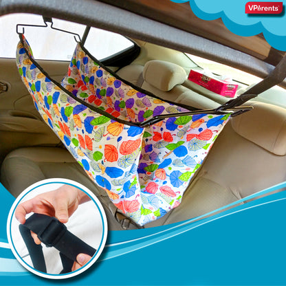 VParents Car Cradle Hammock for 0 to 2 Year Baby | Portable with Adjustable Belt, Hammock Cloth, Hangers