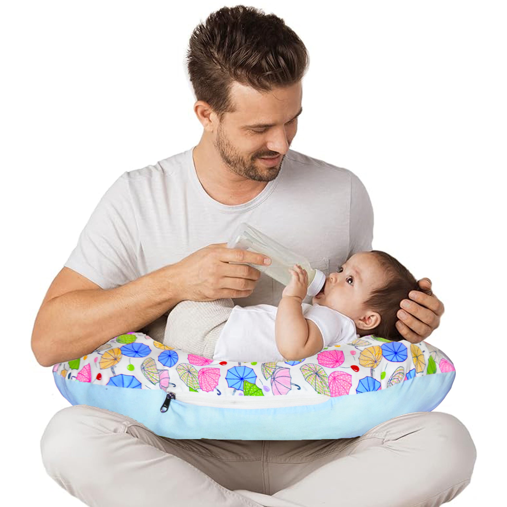 VParents Baby Breast Feeding Pillow, Nursing Pillow, Maternity Feeding Pillow for mother and New born baby (Chunky) VParents