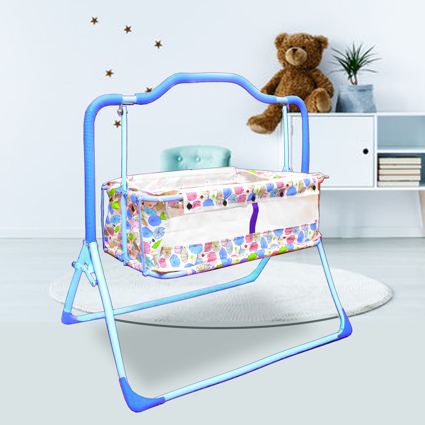 VParents Umbi New Born Baby Crib Bassinet cot Swing Cradle Jhula Palna