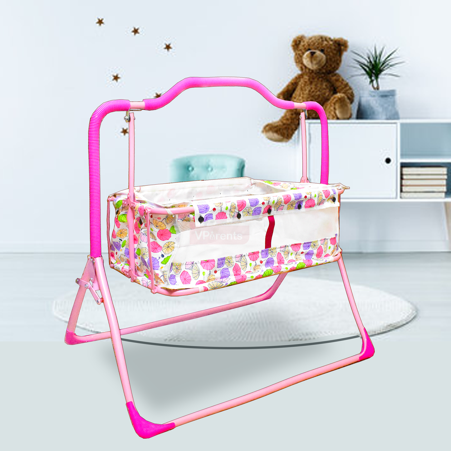 VParents Umbi New Born Baby Crib Bassinet cot Swing Cradle Jhula Palna