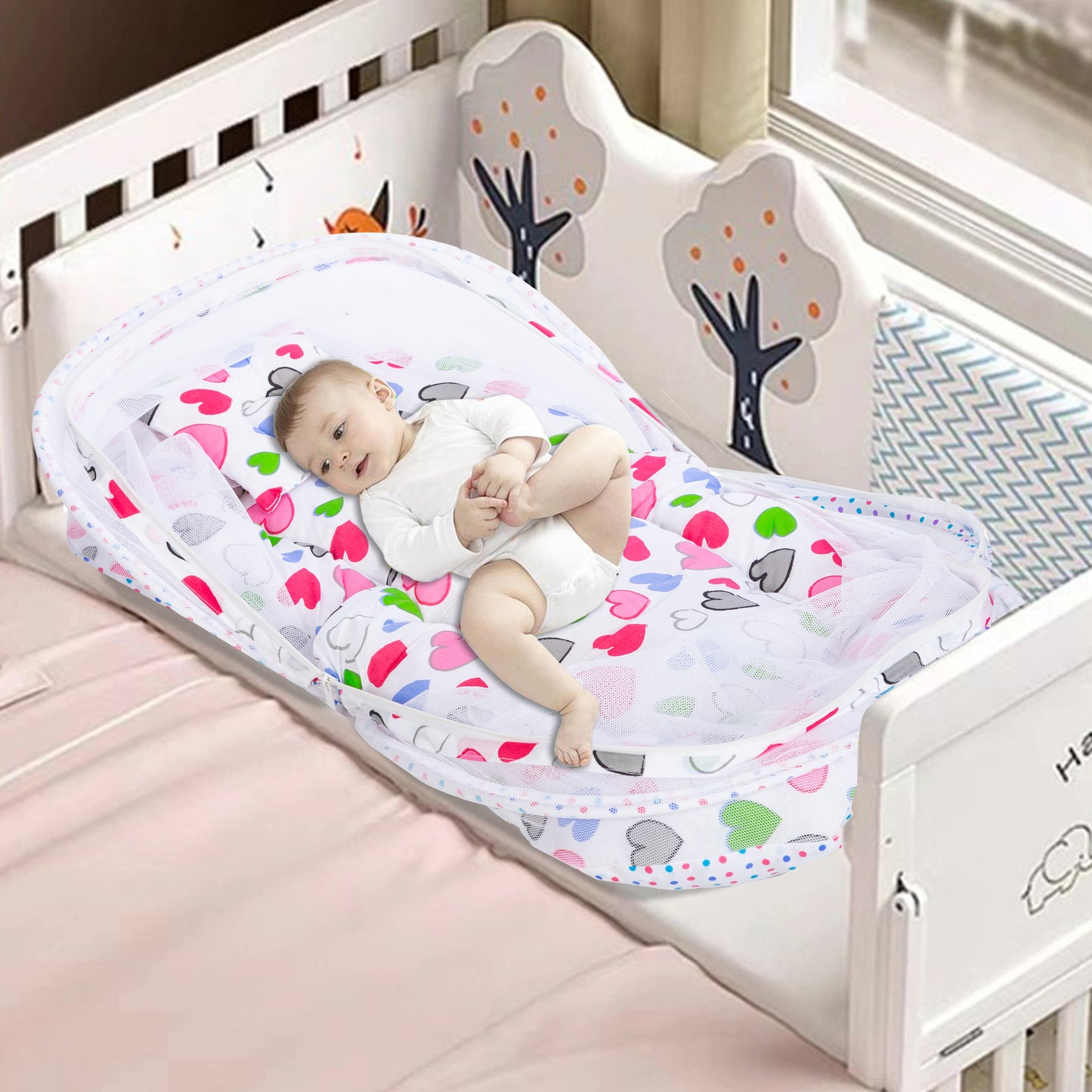 Daisy Baby Bedding Set with Mosquito net and Pillow