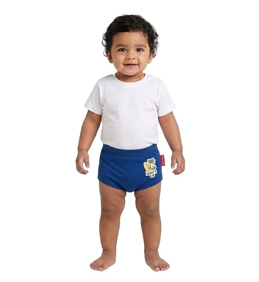 VParents Bloomer for Kids Unisex, 100% Pure Cotton Soft & Breathable Underwear Bloomers for Baby Comfortable & Durable - Dark Blue 2-4 years
