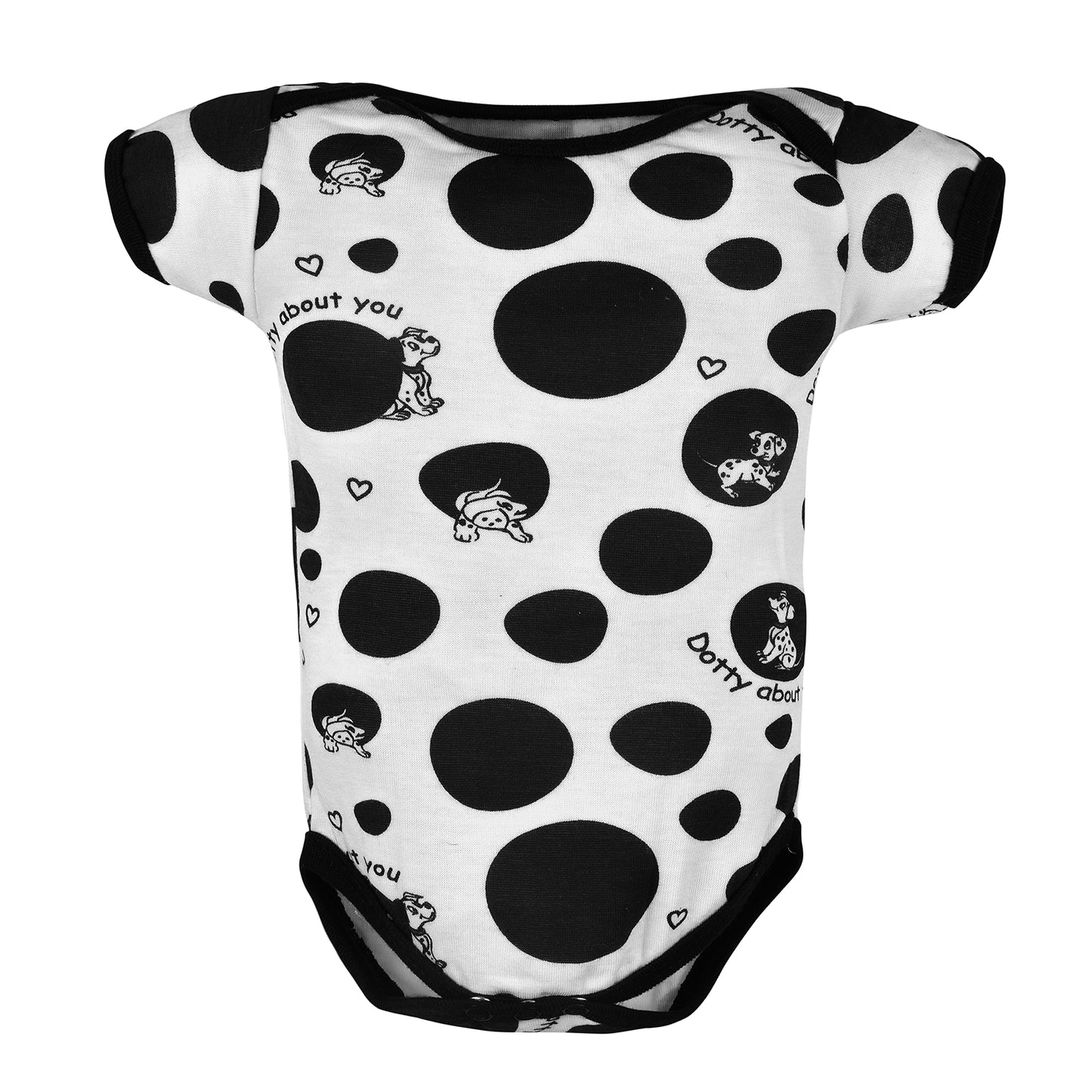 Bodice Half Sleeves Baby Romper Body Suits Jump Suit for Boys and Girls Set of 3 (Black)
