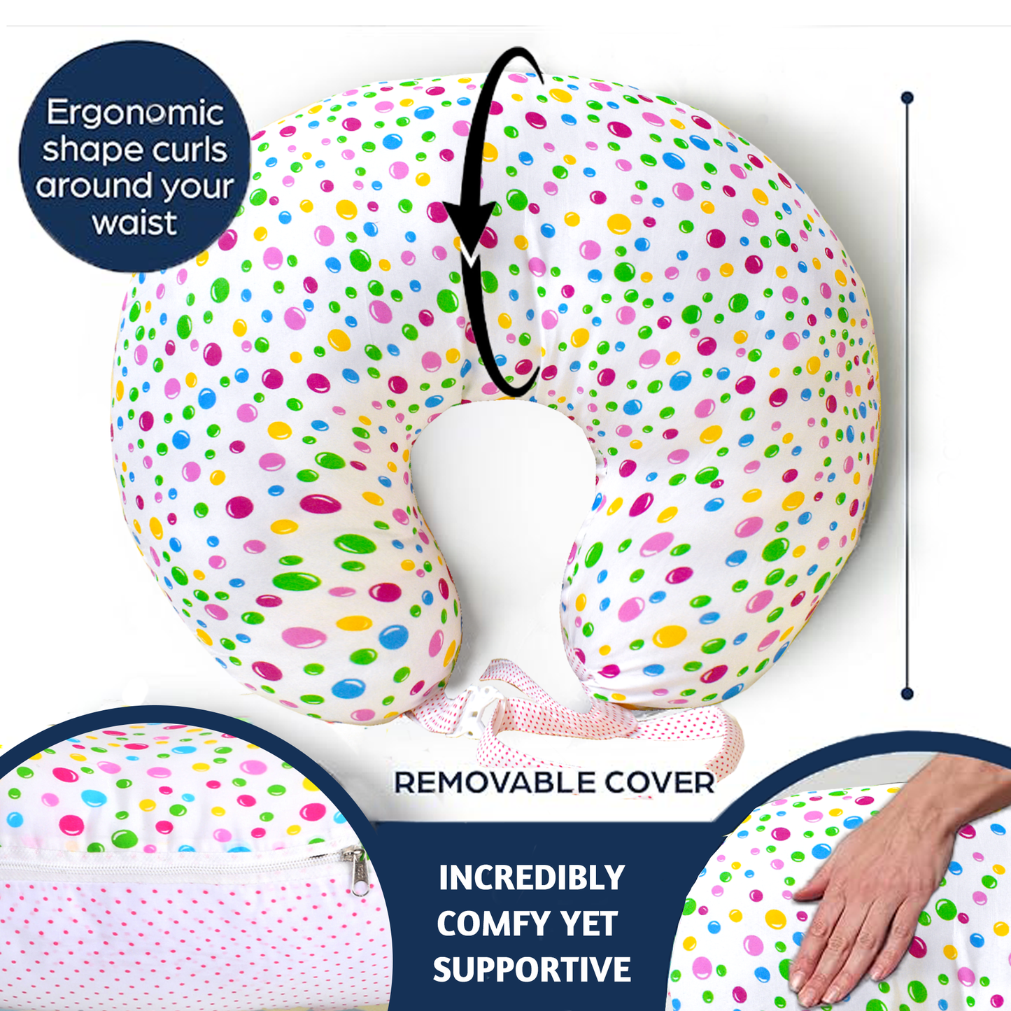 Bluebell  Multipurpose Baby Feeding Nursing Cum Maternity Pillow for New Born