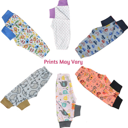 VParents Regular Loose Fit Track  Pajama Pants for Boys and Girls (pack of 5)(prints may vary) VParents