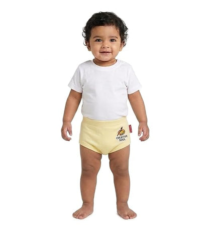 VParents Bloomer for Kids Unisex, 100% Pure Cotton Soft & Breathable Underwear Bloomers for Baby Comfortable & Durable - beige 2-4 years