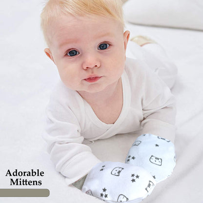 Baby Mittens Caps Gloves and Booty Combo Set - (0-3 Months)