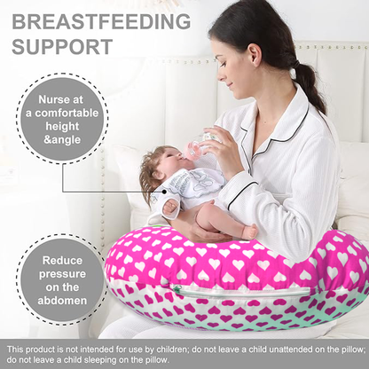 VParents Rosy Baby Multipurpose Baby Feeding Nursing Cum Maternity Pillow