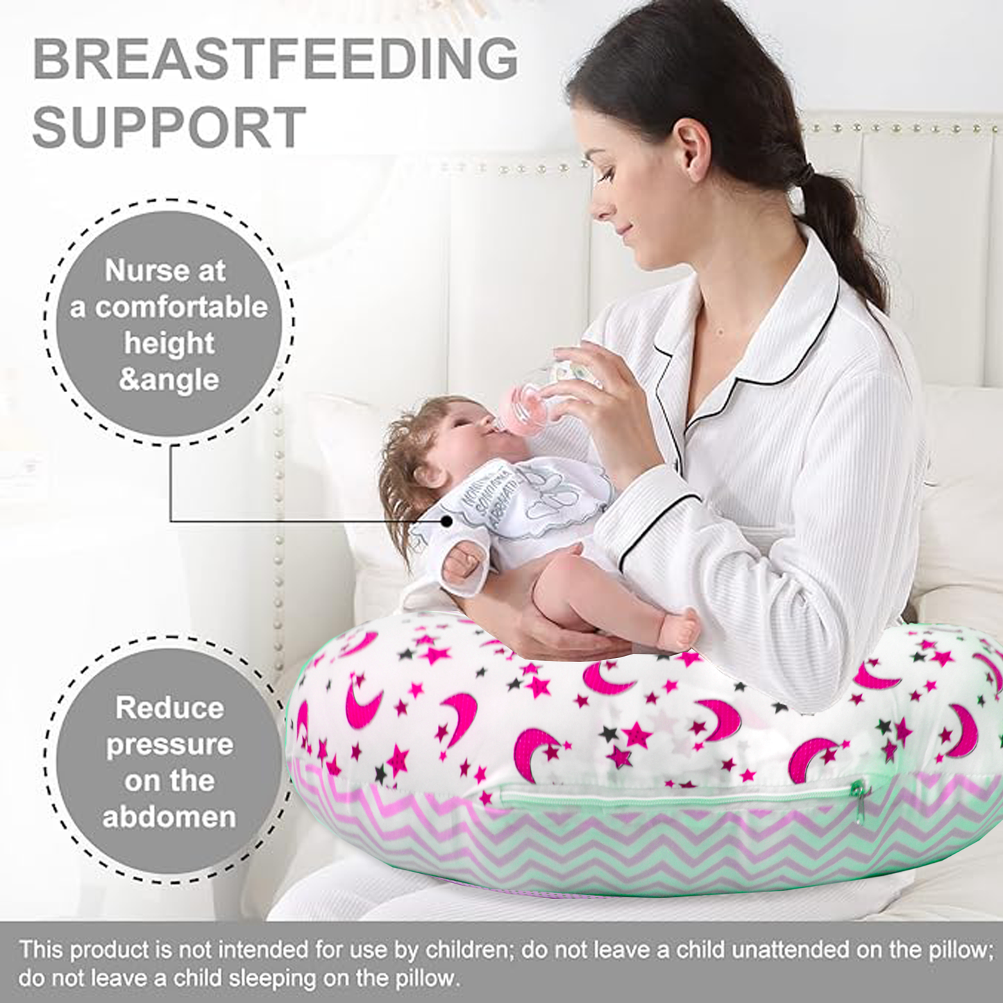 Galaxy Multipurpose Baby Feeding Nursing Cum Maternity Pillow for New Born