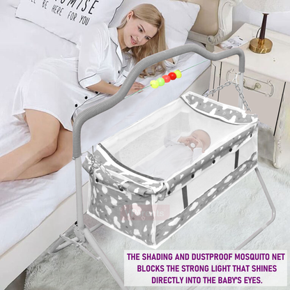 VParents Bunny New Born Baby Crib Bassinet cot Swing Cradle Jhula Palna