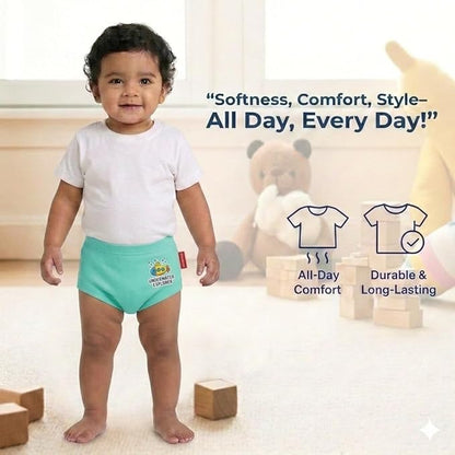 VParents Bloomer for Kids Unisex, 100% Pure Cotton Soft & Breathable Underwear Bloomers for Baby Comfortable & Durable - Green 2-4 years (Copy) (Copy)