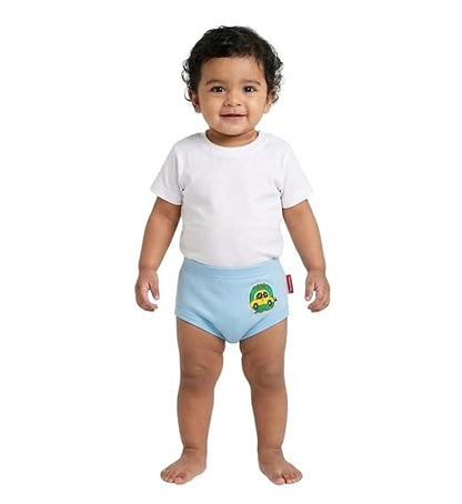 VParents Bloomer for Kids Unisex, 100% Pure Cotton Soft & Breathable Underwear Bloomers for Baby Comfortable & Durable - Blue 4-6 years