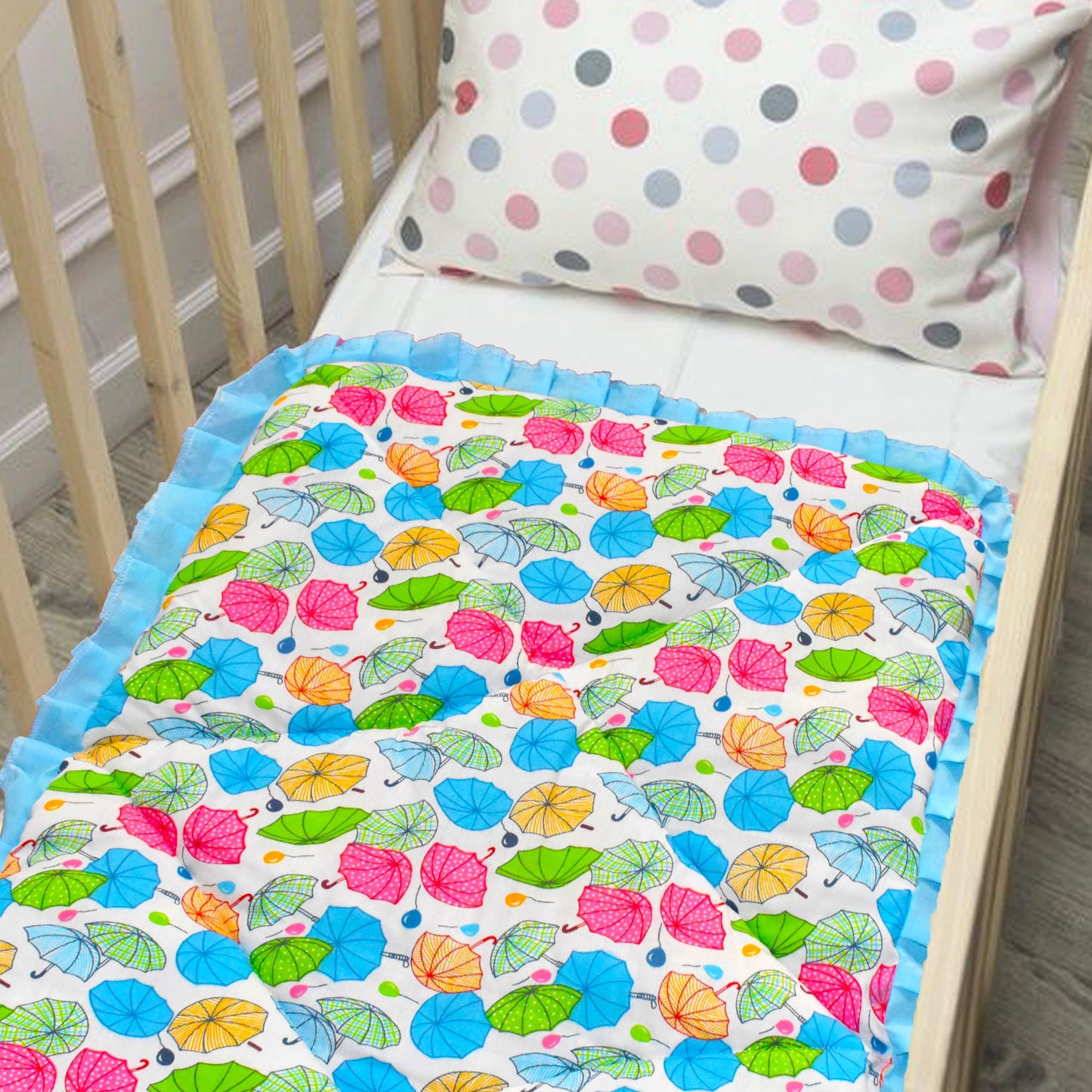 Vparents Chunky New Born Baby Godadi Soft Cotton Baby godi Godari|Baby Bed|Crib Sheet|bedding set