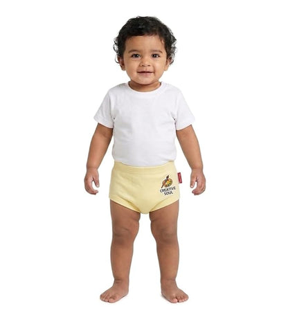 VParents Bloomer for Kids Unisex, 100% Pure Cotton Soft & Breathable Underwear Bloomers for Baby Comfortable & Durable - beige 6-12 months