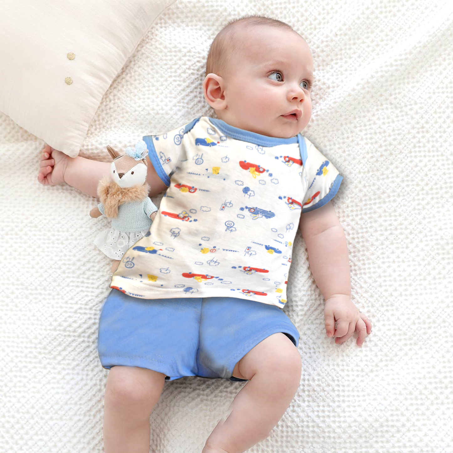 Newborn baby essentials combo  pack of 6 (0-3 M)