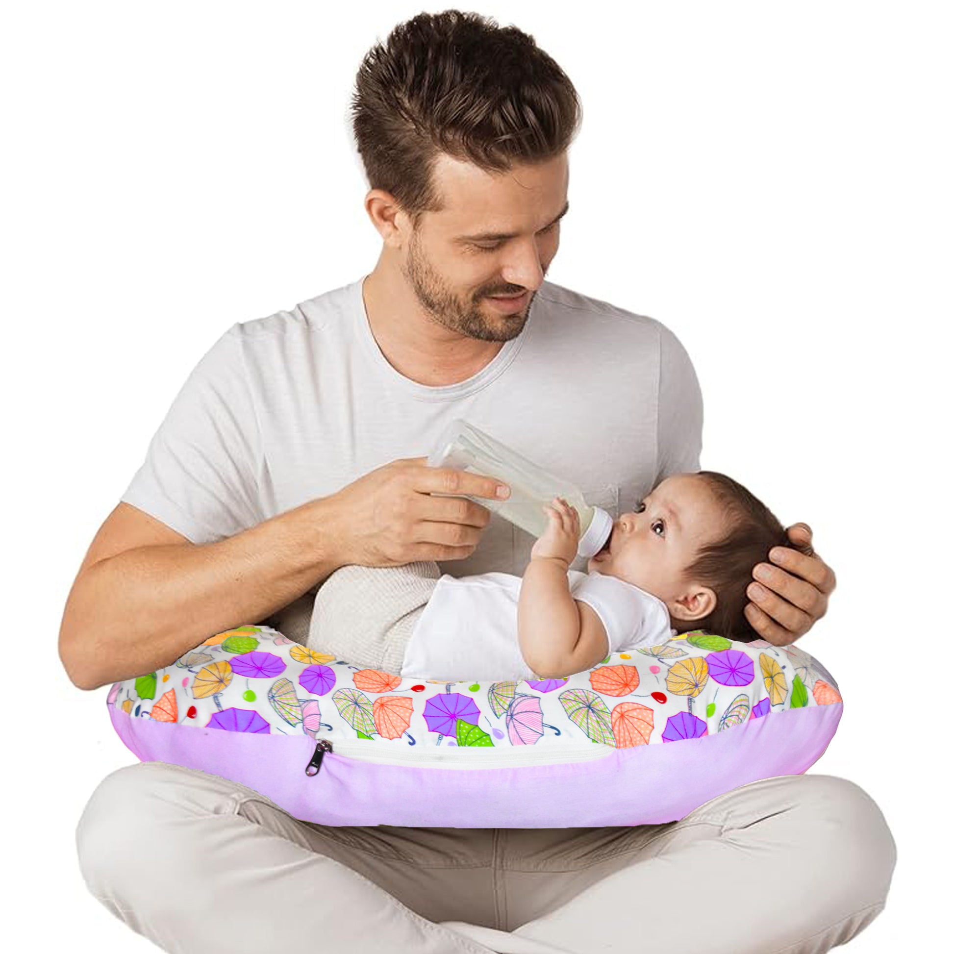VParents Baby Breast Feeding Pillow, Nursing Pillow, Maternity Feeding Pillow for mother and New born baby (Chunky) VParents