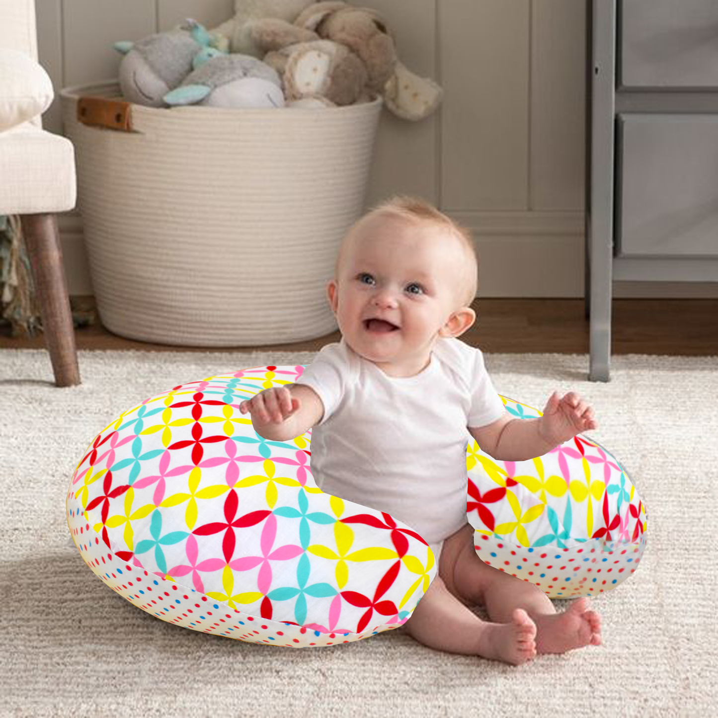 VParents Mite  Baby Multipurpose Baby Feeding Nursing Cum Maternity Pillow