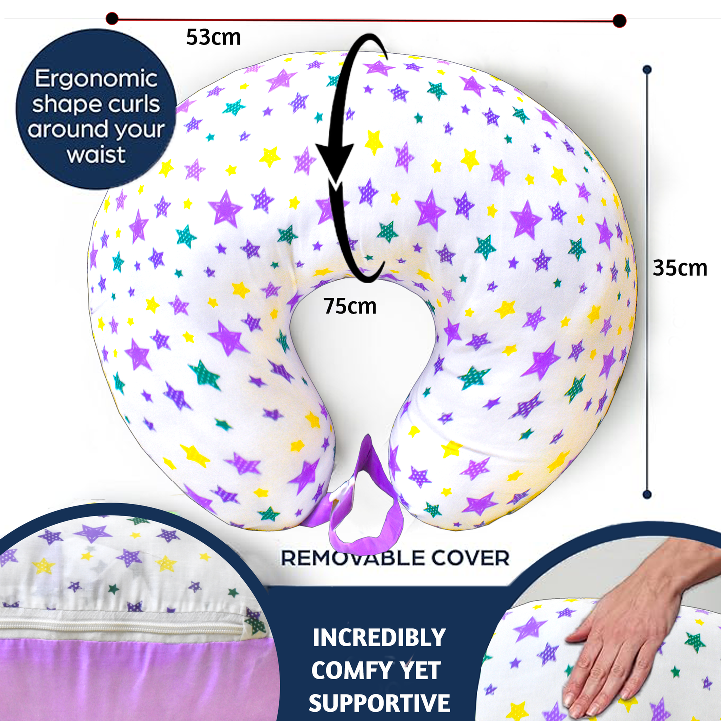 VParents Joy Feeding Pillow, Breast Feeding Pillow