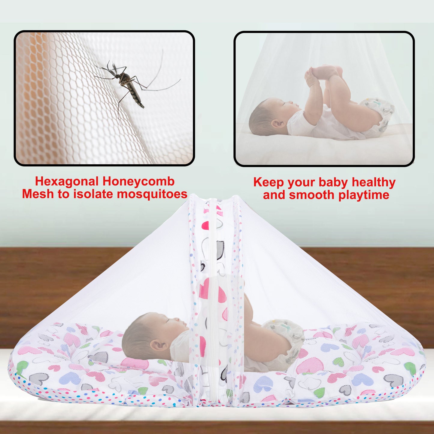 Daisy Baby Bedding Set with Mosquito net and Pillow