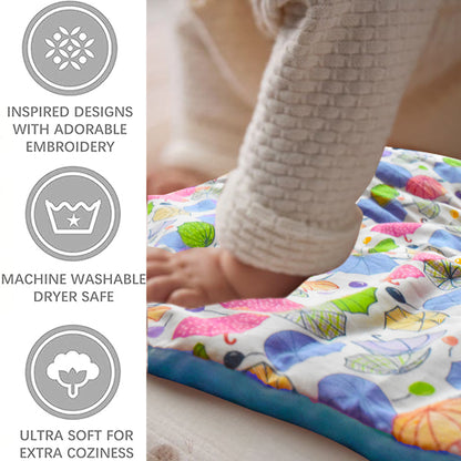 VParents Chunky Baby & Kids Comforter Soft All Season Use Reversible Blanket (280 GSM, for Upto 7-8 Years Child) (60 X 40 Inches) (5 X 3.3 Feet) (152.4 X 101.6 Cm)