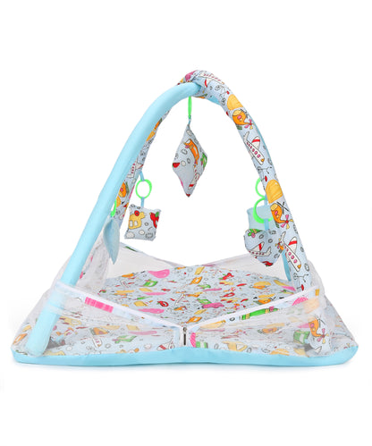 VParents Perry Baby Bedding Set/Baby Bedding Mattress Set with Mosquito Net/Baby Bed Set and Baby Play Gym with Mosquito Net