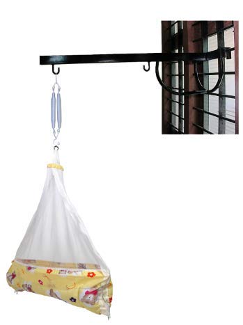 VParents Cruze Baby Swing Cradle with Hanging Spring Window Cradle Metal Hanger