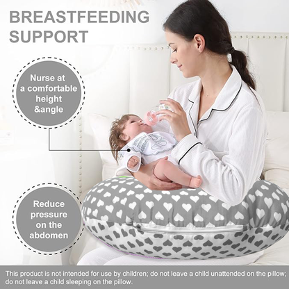 VParents Rosy Baby Multipurpose Baby Feeding Nursing Cum Maternity Pillow