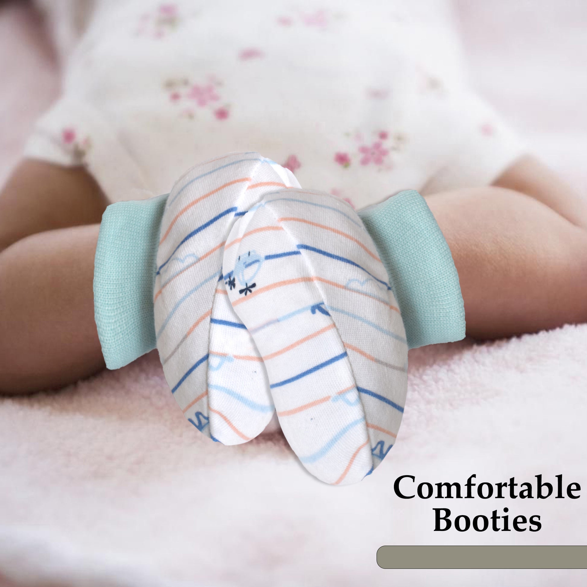 Baby Mitten and Booties Set New Born Printed Gloves Socks Combo