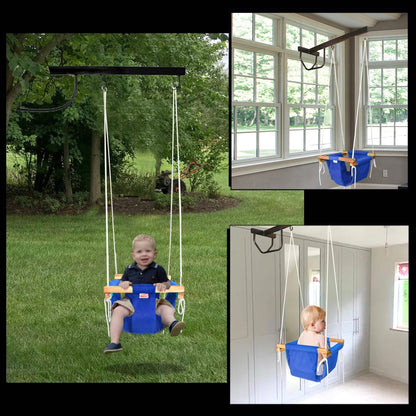 Roller Swing for Kids with Hanging Metal Rod | jhula for Kids|Baby Garden Swing (8 Months to 3 Years) (Up to 15 kg)