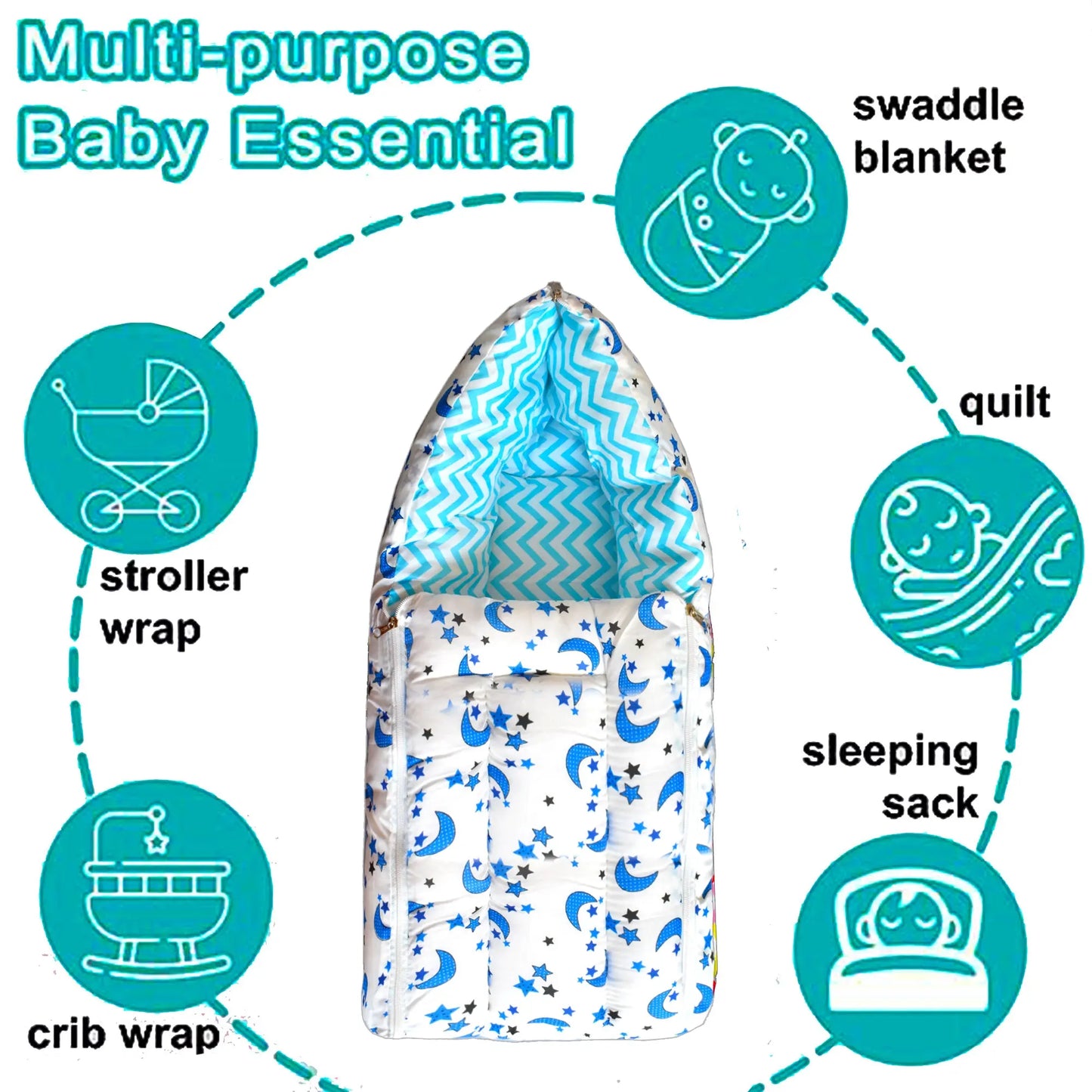 Galaxy Baby Sleeping Bag Cum Carrying Bag