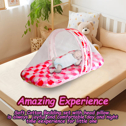 VParents cheeky cheeky  Baby Bed with Mosquito Net with Zip Closure & Neck Pillow