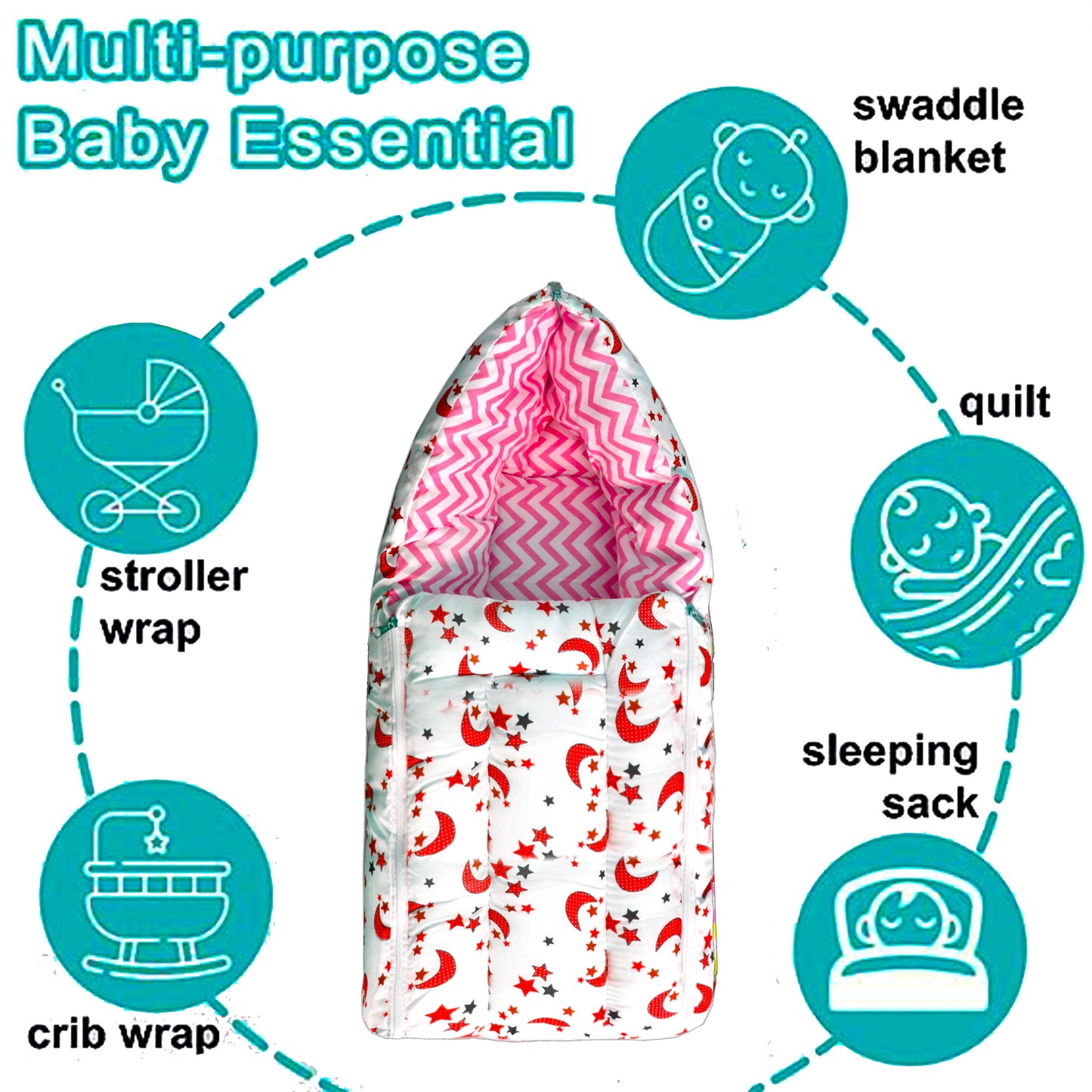 Galaxy Baby Sleeping Bag Cum Carrying Bag