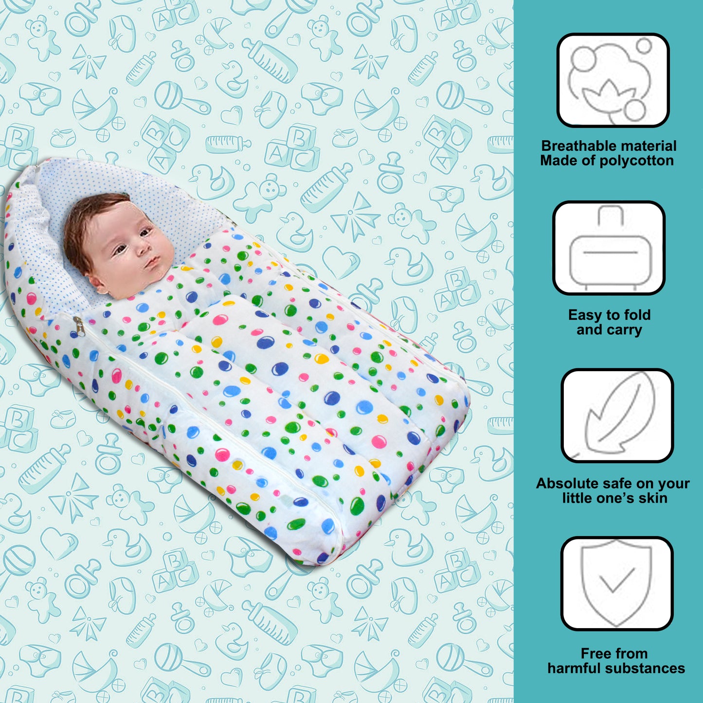 Bluebell Sleeping Bag & Carry Nest for New Born & Infant