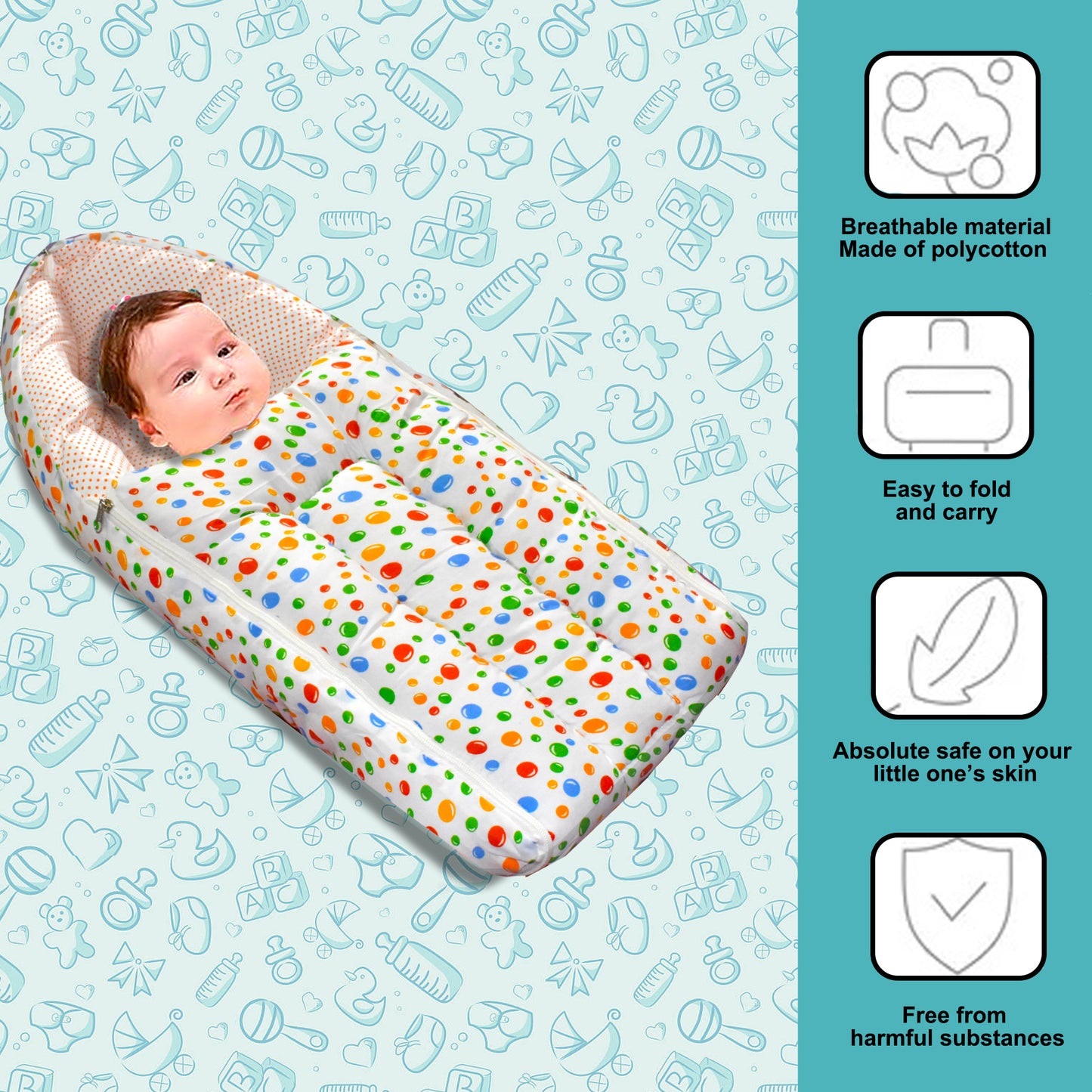 Bluebell Sleeping Bag & Carry Nest for New Born & Infant