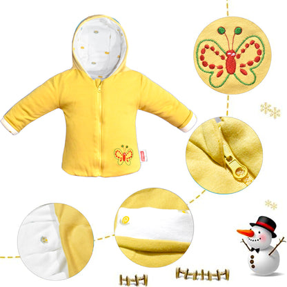 VParents Baby Unisex Kid's Regular Jacket (Yellow)