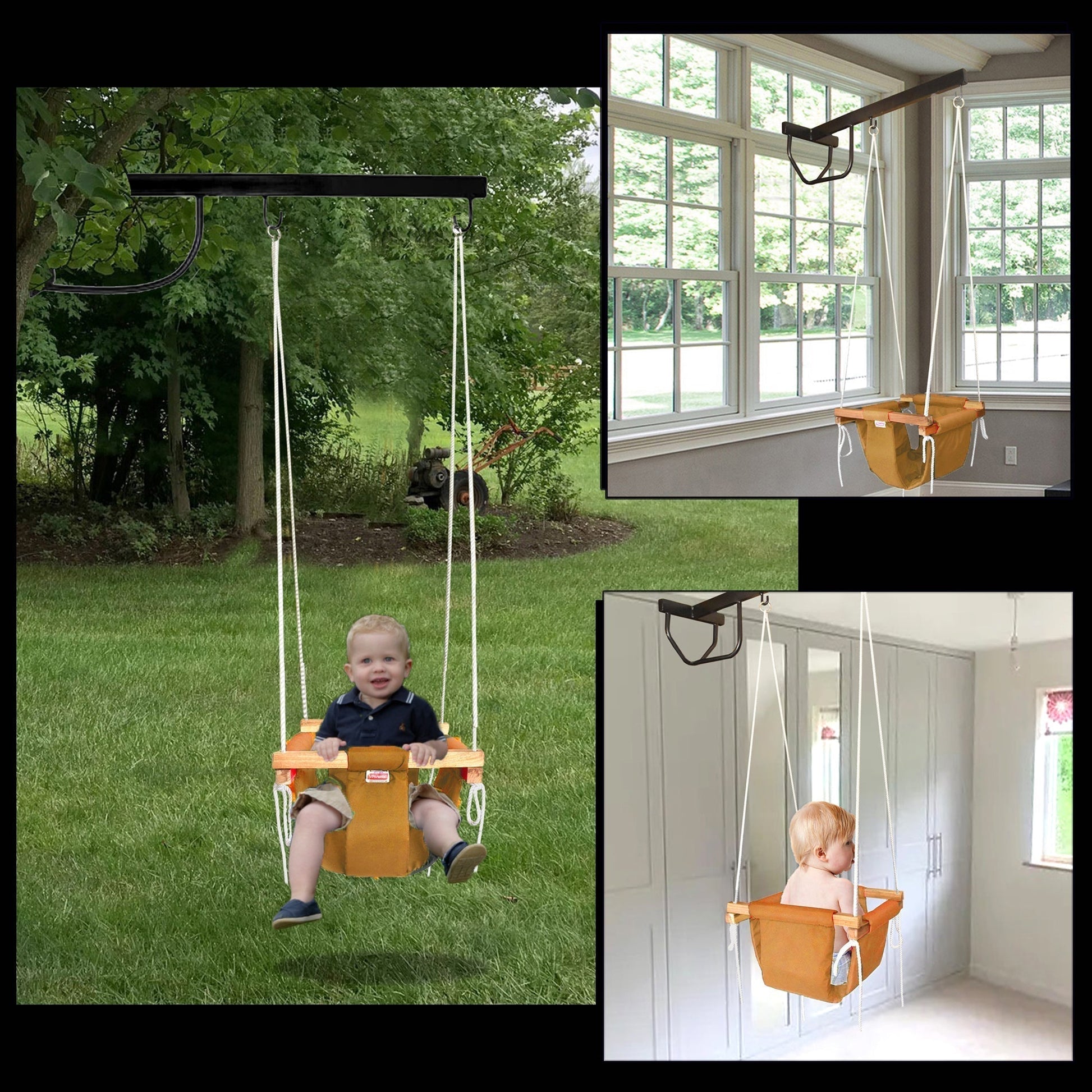 Roller Swing for Kids with Hanging Metal Rod jhula for Kids|Baby